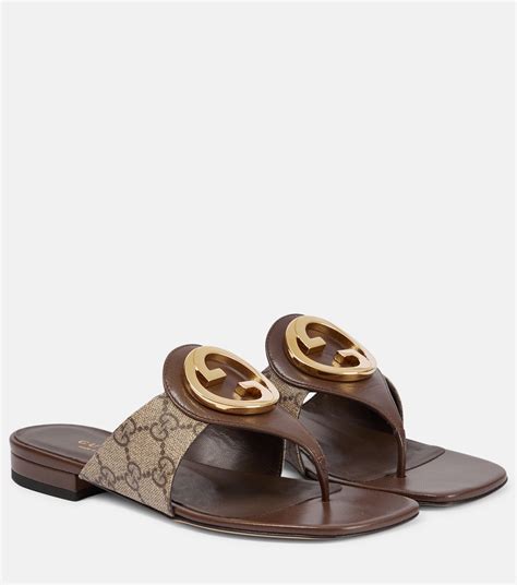 neon gucci thong sandals|Gucci transparent sandals.